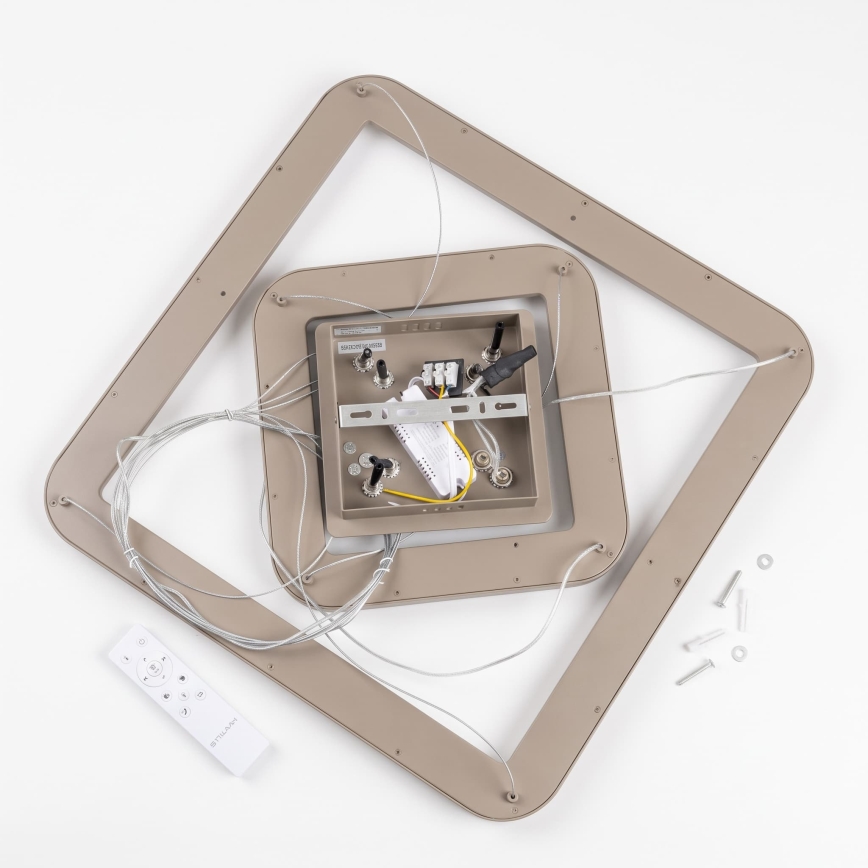 BRILAGI - LED prigušiva luster na sajli FALCON SLIM LED/78W/230V 3000-6500K 50x50 cm bež + daljinski upravljač
