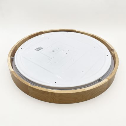 Brilagi - LED prigušiva plafonska svetiljka MANAROLA SMART LED/36W/230V 3000-6000K Wi-Fi Tuya Beacon prečnik 51 cm hrast + daljinski upravljač
