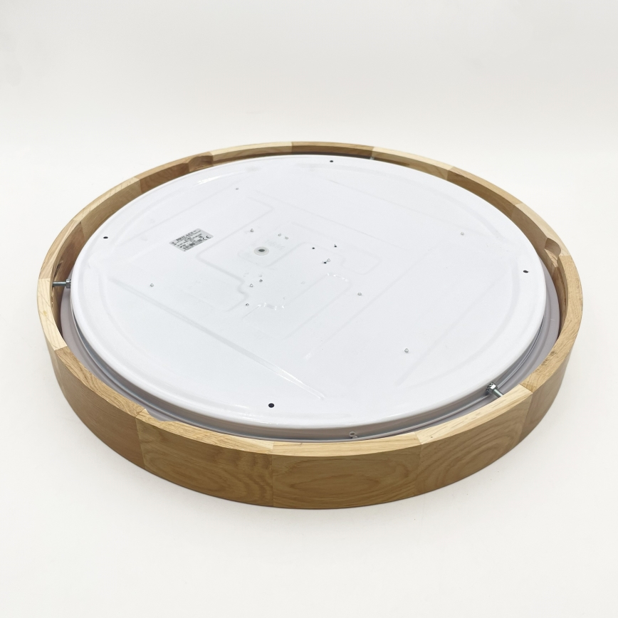Brilagi - LED prigušiva plafonska svetiljka MANAROLA SMART LED/36W/230V 3000-6000K Wi-Fi Tuya Beacon prečnik 51 cm hrast + daljinski upravljač