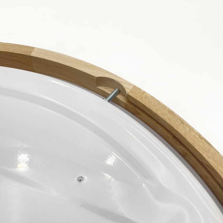 Brilagi - LED prigušiva plafonska svetiljka MANAROLA SMART LED/36W/230V 3000-6000K Wi-Fi Tuya Beacon prečnik 51 cm hrast + daljinski upravljač