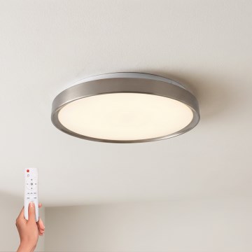 Brilagi - prigušiva LED plafonska lampa FANCIA LED/48W/230V 3000-6500K prečnik 39 cm srebrna + daljinski upravljač