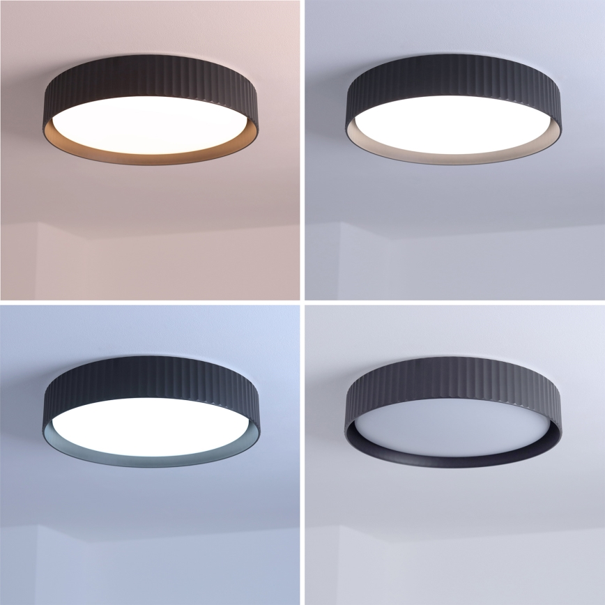 Brilagi - LED prigušiva plafonska lampa LUCIA LED/48W/230V 3000-6500K pr. 41 cm crna + daljinski upravljač