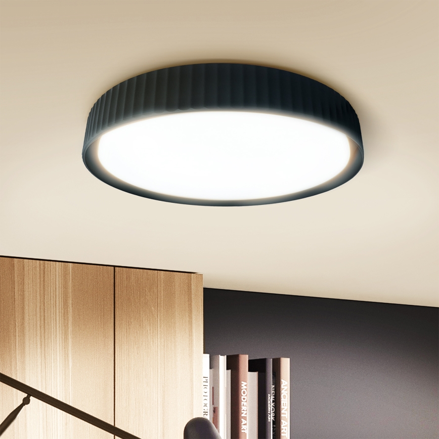 Brilagi - LED prigušiva plafonska lampa LUCIA LED/48W/230V 3000-6500K pr. 41 cm crna + daljinski upravljač
