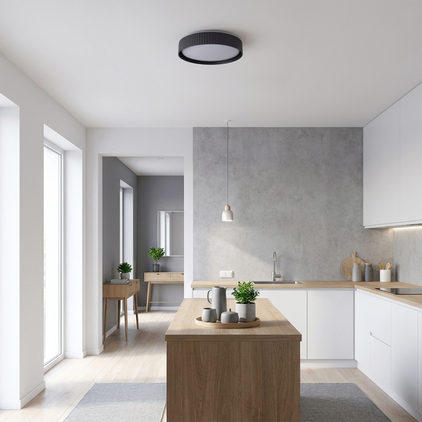 Brilagi - LED prigušiva plafonska lampa LUCIA LED/48W/230V 3000-6500K pr. 41 cm crna + daljinski upravljač