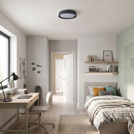 Brilagi - LED prigušiva plafonska lampa LUCIA LED/48W/230V 3000-6500K pr. 41 cm crna + daljinski upravljač