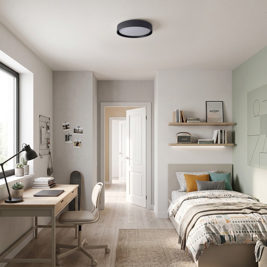 Brilagi - LED prigušiva plafonska lampa LUCIA LED/48W/230V 3000-6500K pr. 41 cm crna + daljinski upravljač