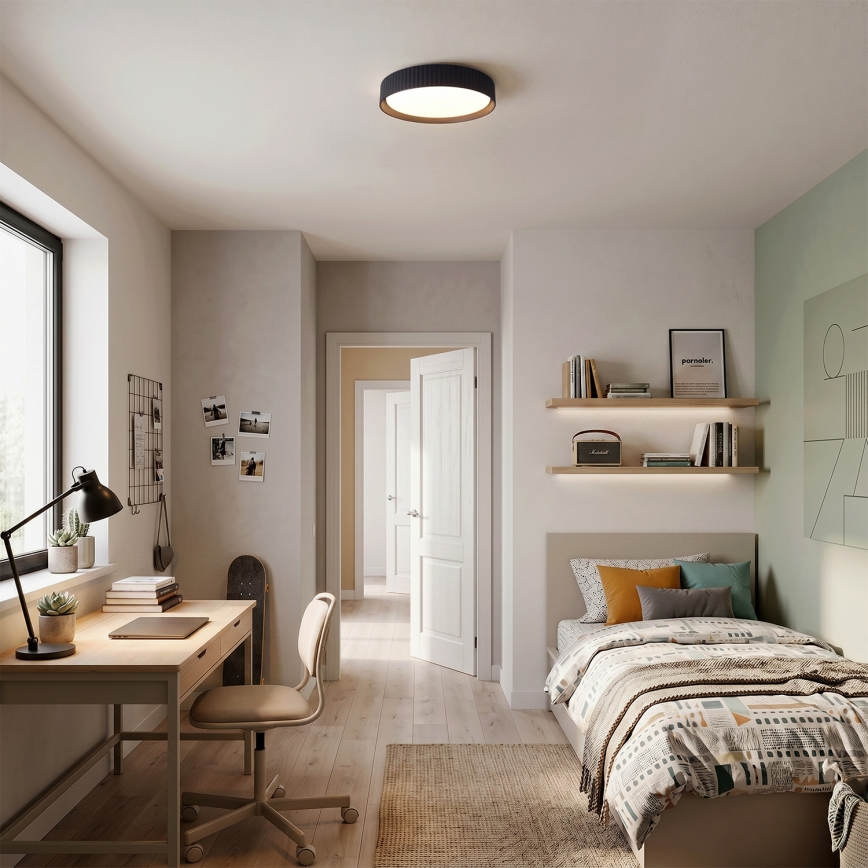 Brilagi - LED prigušiva plafonska lampa LUCIA LED/48W/230V 3000-6500K pr. 41 cm crna + daljinski upravljač