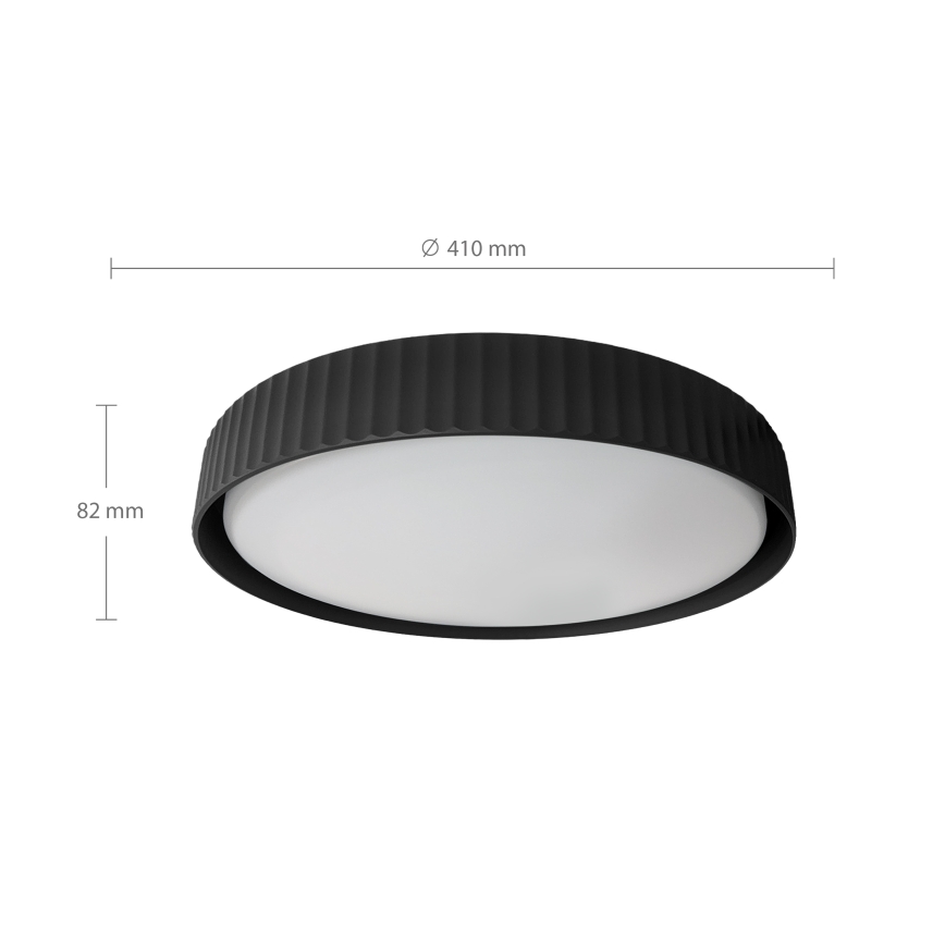 Brilagi - LED prigušiva plafonska lampa LUCIA LED/48W/230V 3000-6500K pr. 41 cm crna + daljinski upravljač