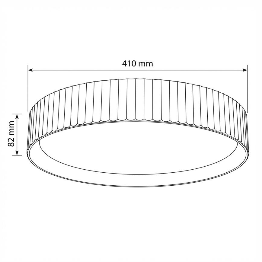 Brilagi - LED prigušiva plafonska lampa LUCIA LED/48W/230V 3000-6500K pr. 41 cm crna + daljinski upravljač