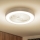 Brilagi - prigušiva LED plafonska lampa sa ventilatorom LED/30W/230V 3000-6500K pr. 50 cm bela + daljinski upravljač