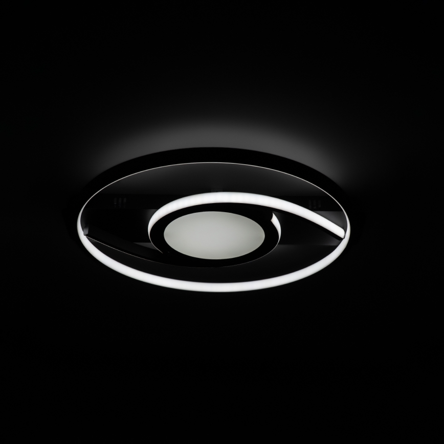 BRILAGI - LED prigušiva plafonsko svetlo TWIRL LED/38W/230V 3000-6000K crna + daljinski upravljač