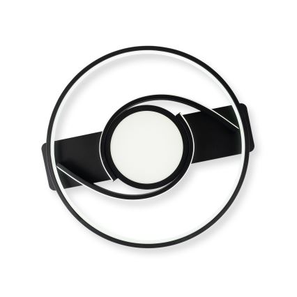 BRILAGI - LED prigušiva plafonsko svetlo TWIRL LED/38W/230V 3000-6000K crna + daljinski upravljač