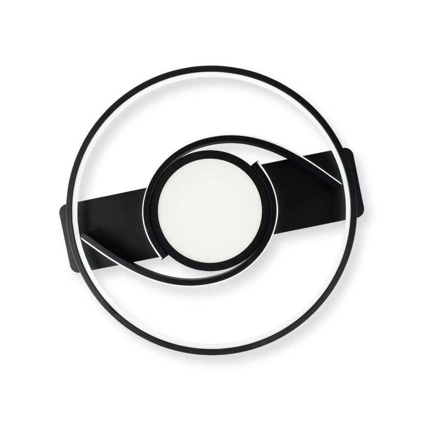 BRILAGI - LED prigušiva plafonsko svetlo TWIRL LED/38W/230V 3000-6000K crna + daljinski upravljač