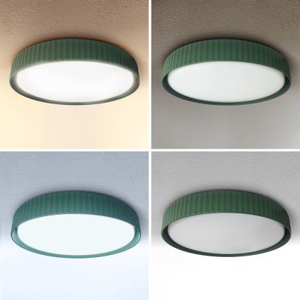 Brilagi - LED prigušiva plafonska lampa LUCIA LED/48W/230V 3000-6500K prečnik 41 cm zelena + daljinski upravljač