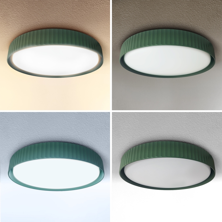 Brilagi - LED prigušiva plafonska lampa LUCIA LED/48W/230V 3000-6500K prečnik 41 cm zelena + daljinski upravljač