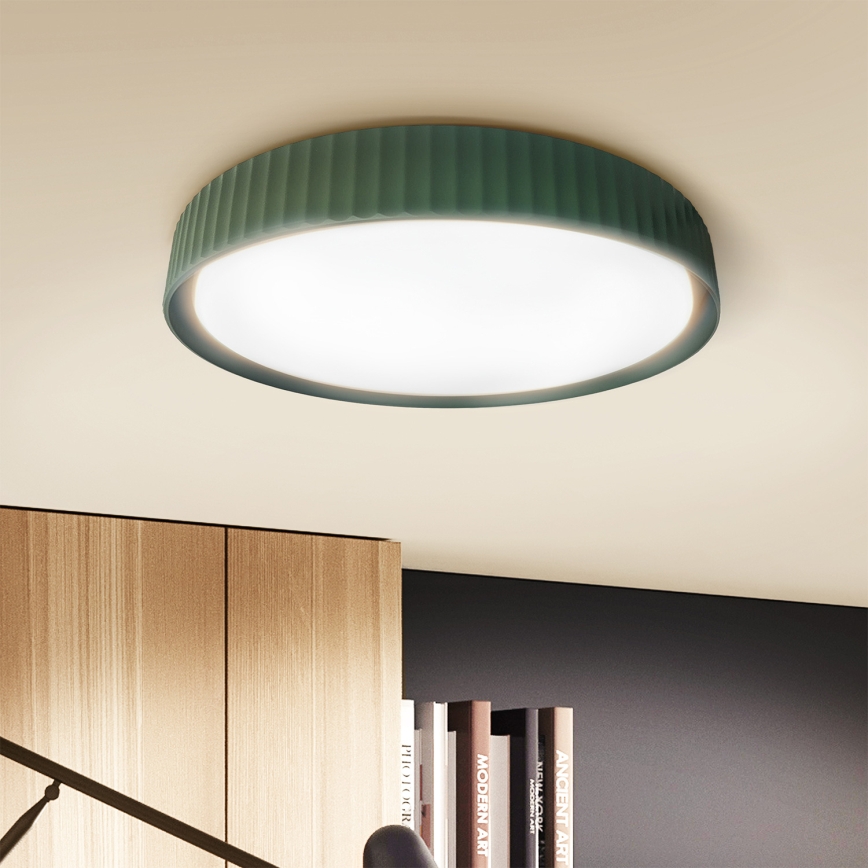 Brilagi - LED prigušiva plafonska lampa LUCIA LED/48W/230V 3000-6500K prečnik 41 cm zelena + daljinski upravljač