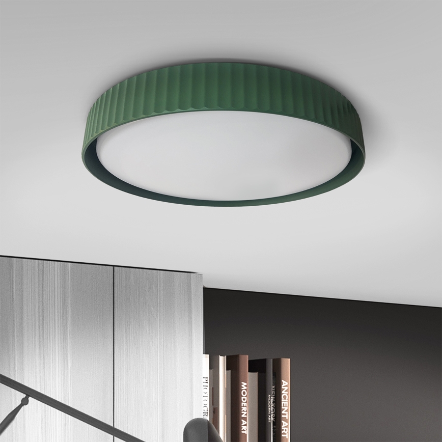 Brilagi - LED prigušiva plafonska lampa LUCIA LED/48W/230V 3000-6500K prečnik 41 cm zelena + daljinski upravljač
