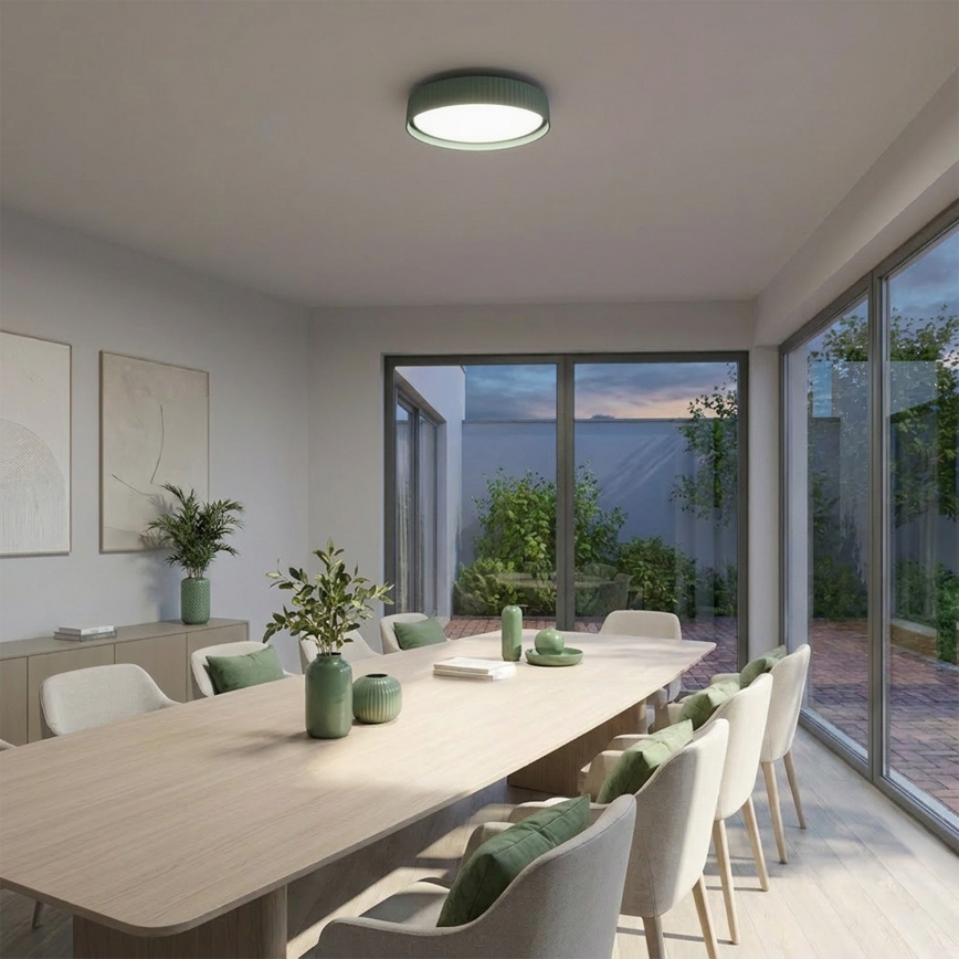 Brilagi - LED prigušiva plafonska lampa LUCIA LED/48W/230V 3000-6500K prečnik 41 cm zelena + daljinski upravljač