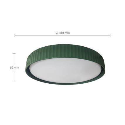 Brilagi - LED prigušiva plafonska lampa LUCIA LED/48W/230V 3000-6500K prečnik 41 cm zelena + daljinski upravljač
