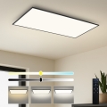 Brilagi - prigušiva LED plafonska svetiljka SLIMFRAME LED/80W/230V 120x60 cm 3000-6000K crna + daljinski upravljač