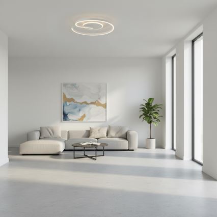 Brilagi - LED prigušiva plafonska svetiljka SPIRAL LED/56W/230V prečnik 50 cm 3000/4000/6000K + daljinski upravljač