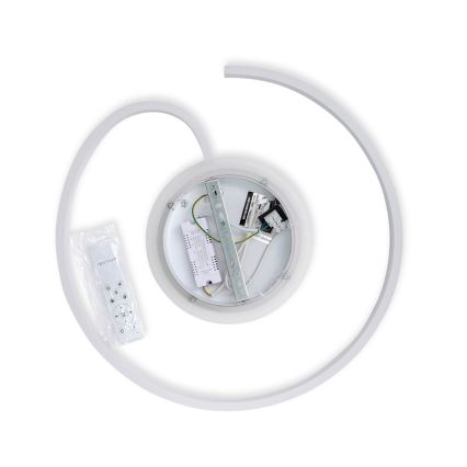 Brilagi - LED prigušiva plafonska svetiljka SPIRAL LED/56W/230V prečnik 50 cm 3000/4000/6000K + daljinski upravljač