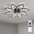 Brilagi - prigušiva LED plafonski ventilator LED/43W/230V 3000-6500K prečnik 90 cm crna + daljinski upravljač