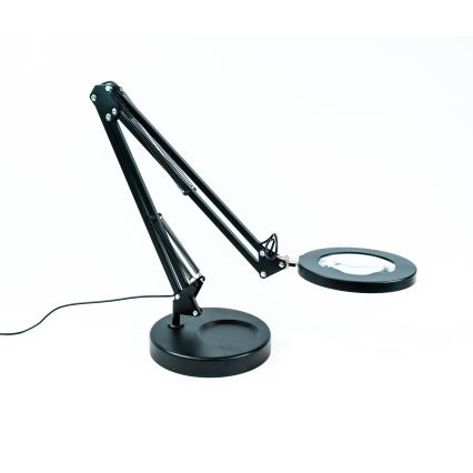 Brilagi - prigušiva LED stona lampa sa lupom LENS LED/12W/5V 3000/4200/6000K crna