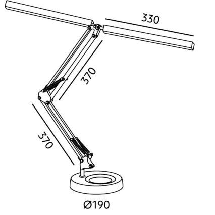 Brilagi - Prigušiva LED stona lampa VARIO LED/15W/230V 3000-6000K bela