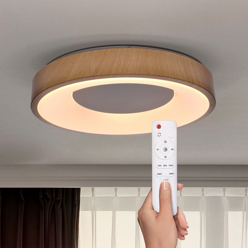 Brilagi - LED prigušiva plafonsko svetlo DORIA LED/48W/230V 3000-6500K preč. 39 cm + daljinski upravljač