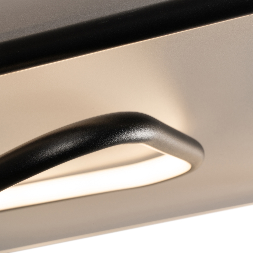 BRILAGI - LED prigušiva plafonska svetiljka FLARE LED/81W/230V 3000-6000K 50x50 cm bela/crna + daljinski upravljač