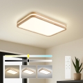 BRILAGI - prigušiva LED stropna svetiljka MOLINA SQUARE LED/54W/230V 3000-6000K hrast 60x40 cm + daljinski upravljač