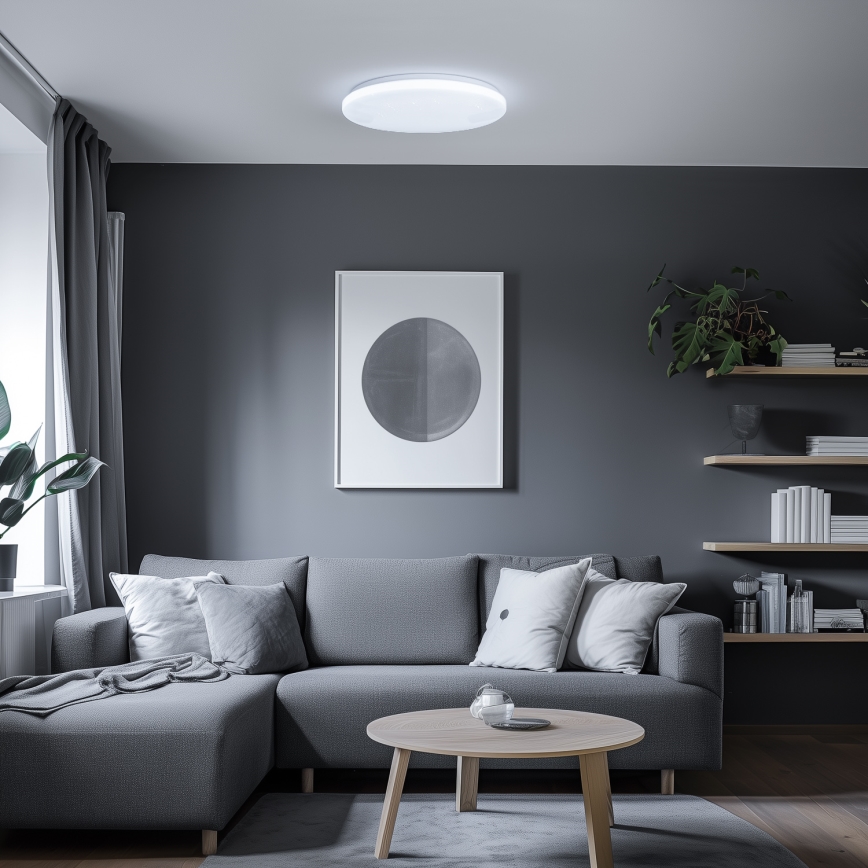 Brilagi - LED prigušiva plafonska svetiljka SMART STARS LED/36W/230V prečnik 48 cm 3000-6000K Wi-Fi Tuya Beacon + daljinski upravljač
