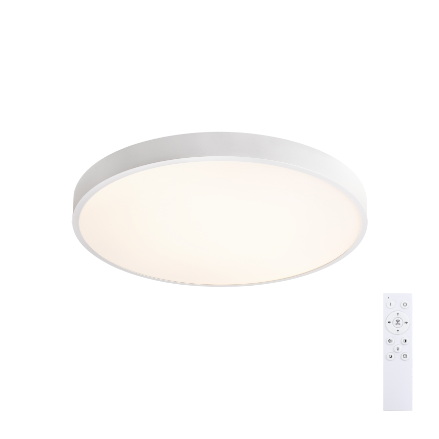 Brilagi - LED prigušiva stropno svetlo GLASS POOL DOUBLE LED/48W/230V 3000-6000K 40 cm bela + daljinski upravljač