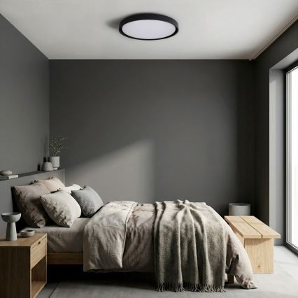 Brilagi - Prigušiva LED plafonska lampa MATTEO LED/60W/230V 3000-6500K prečnik 51,5 cm crna + daljinski upravljač