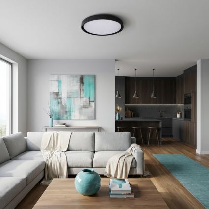 Brilagi - Prigušiva LED plafonska lampa MATTEO LED/60W/230V 3000-6500K prečnik 51,5 cm crna + daljinski upravljač
