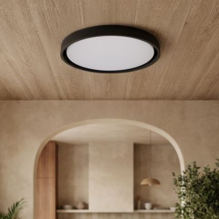 Brilagi - Prigušiva LED plafonska lampa MATTEO LED/60W/230V 3000-6500K prečnik 51,5 cm crna + daljinski upravljač