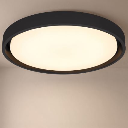 Brilagi - Prigušiva LED plafonska lampa MATTEO LED/60W/230V 3000-6500K prečnik 51,5 cm crna + daljinski upravljač