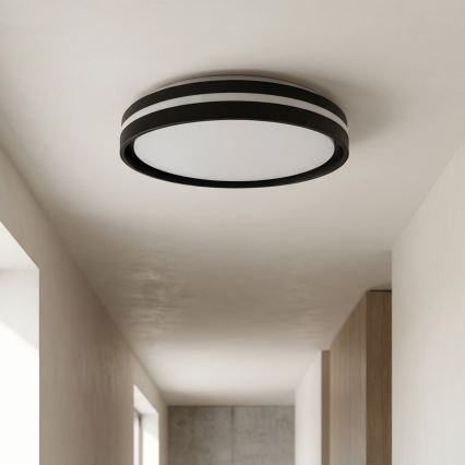 Brilagi - LED prigušiva stropna lampa NAOMI LED/48W/230V 3000-6500K prečnik 39 cm crna + daljinski upravljač