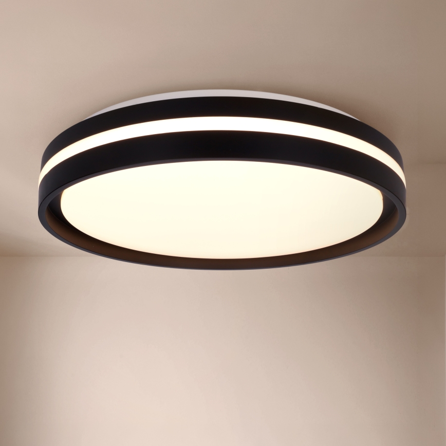 Brilagi - LED prigušiva stropna lampa NAOMI LED/48W/230V 3000-6500K prečnik 39 cm crna + daljinski upravljač