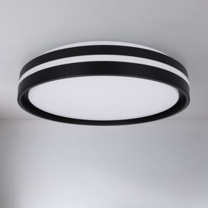 Brilagi - LED prigušiva stropna lampa NAOMI LED/48W/230V 3000-6500K prečnik 39 cm crna + daljinski upravljač