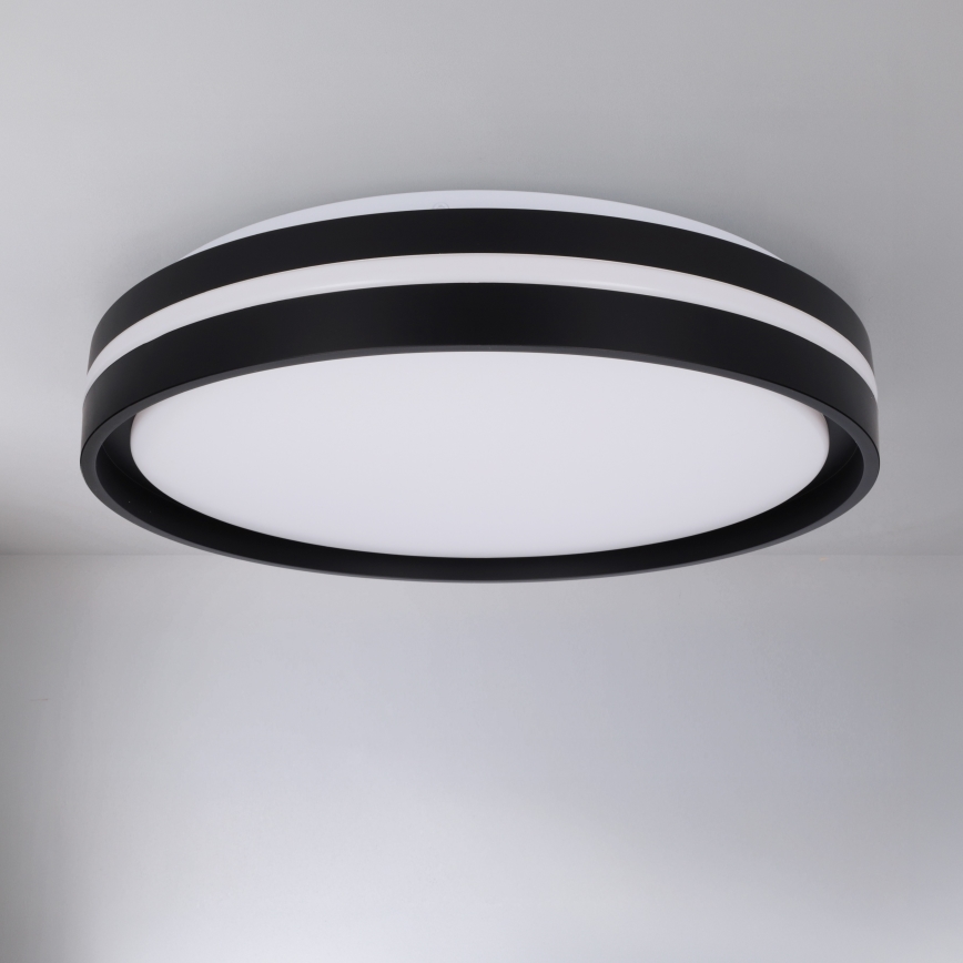 Brilagi - LED prigušiva stropna lampa NAOMI LED/48W/230V 3000-6500K prečnik 39 cm crna + daljinski upravljač
