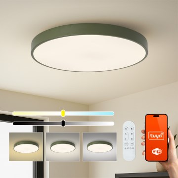 Brilagi - prigušiva LED svetiljka POOL SMART LED/100W/230V Ø 80 cm Wi-Fi Tuya + daljinski upravljač, zelena
