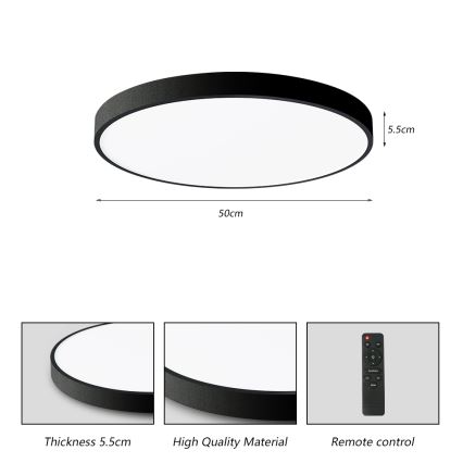 Brilagi - LED prigušiva plafonska svetiljka POOL SMART LED/60W/230V 3000-6000K 50 cm + daljinski upravljač