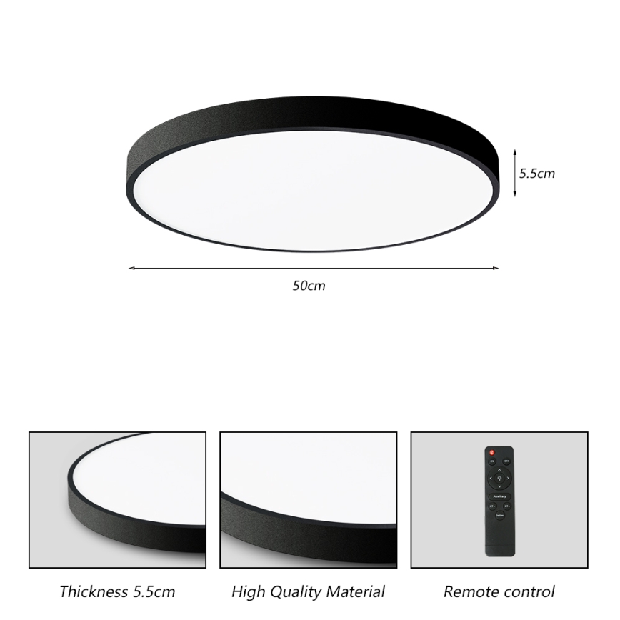Brilagi - LED prigušiva plafonska svetiljka POOL SMART LED/60W/230V 3000-6000K 50 cm + daljinski upravljač