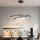 Brilagi - prigušiva LED viseća svetiljka na sajli TWISTER LED/105W/230V 3000-6000K prečnik 100 cm crna + sa daljinskim upravljačem