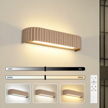 BRILAGI - prigušiva LED zidna svetiljka FALCON MODERN LED/14W/230V 3000-6000K 40 cm bež + daljinski upravljač