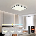 BRILAGI - prigušiva plafonska lampa SMART LED/36W/230V 3000-6000K 45x45 cm Wi-Fi Tuya + daljinsko upravljanje