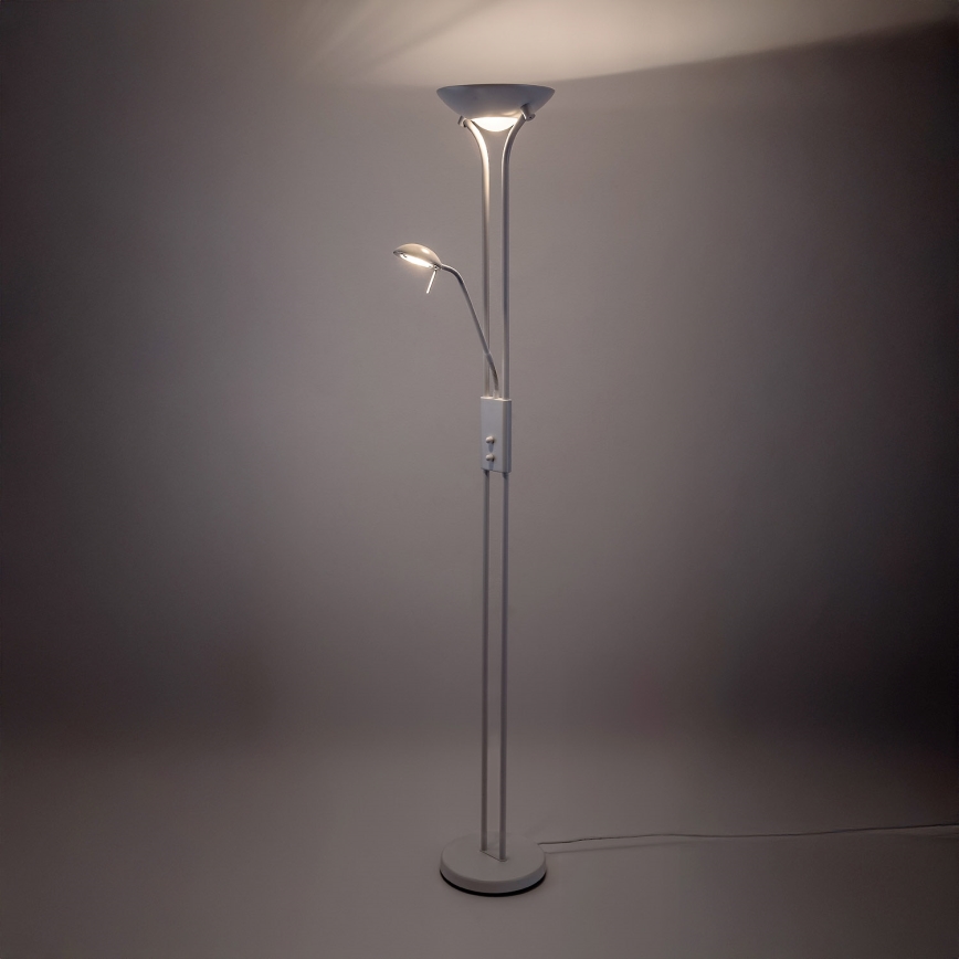 Brilagi - Prigušiva podna lampa SCARLETT 1xR7s/230W/230V + 1xG9/40W bela