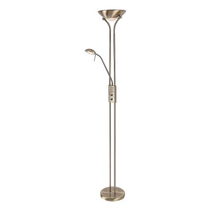 Brilagi - Prigušiva stojeća lampa SCARLETT 1xR7s/230W/230V + 1xG9/40W bronzana